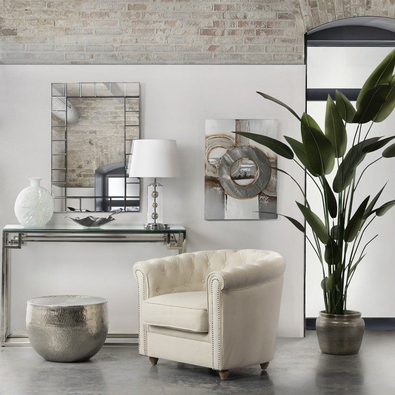 Espejo con marco de cristal