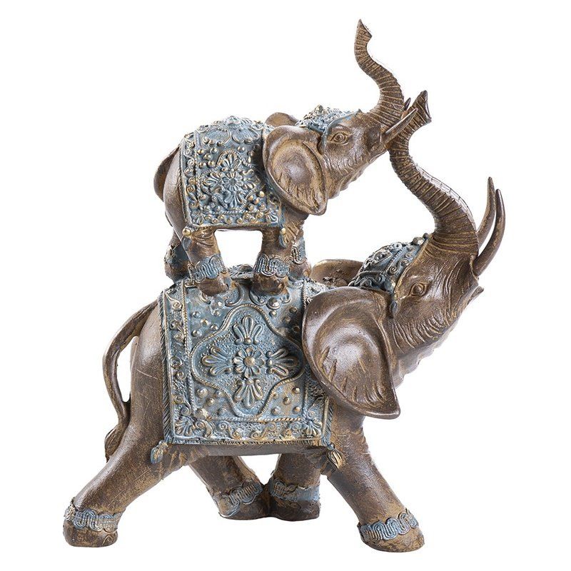 Figura elefantes resina