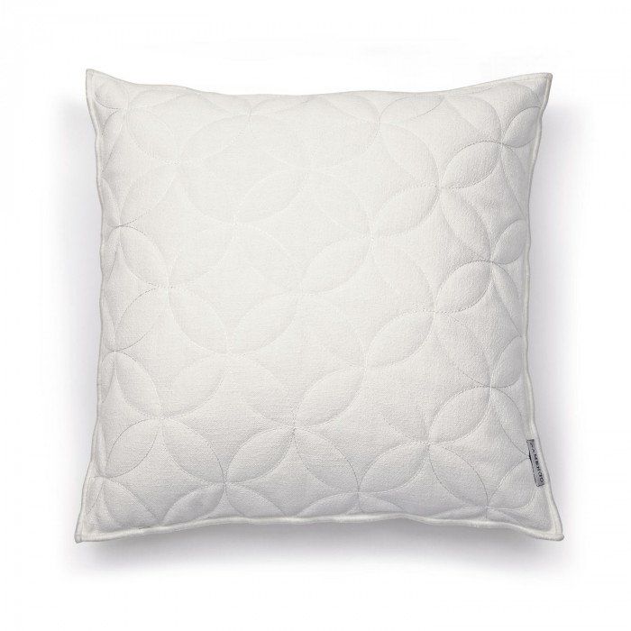 Cojín blanco guateado