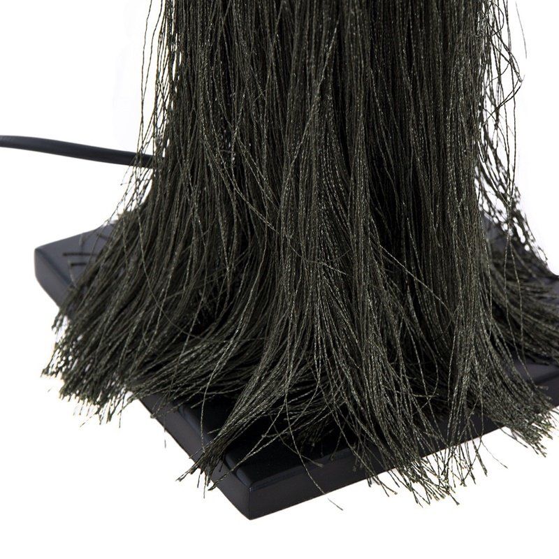 lámpara sobremesa flecos