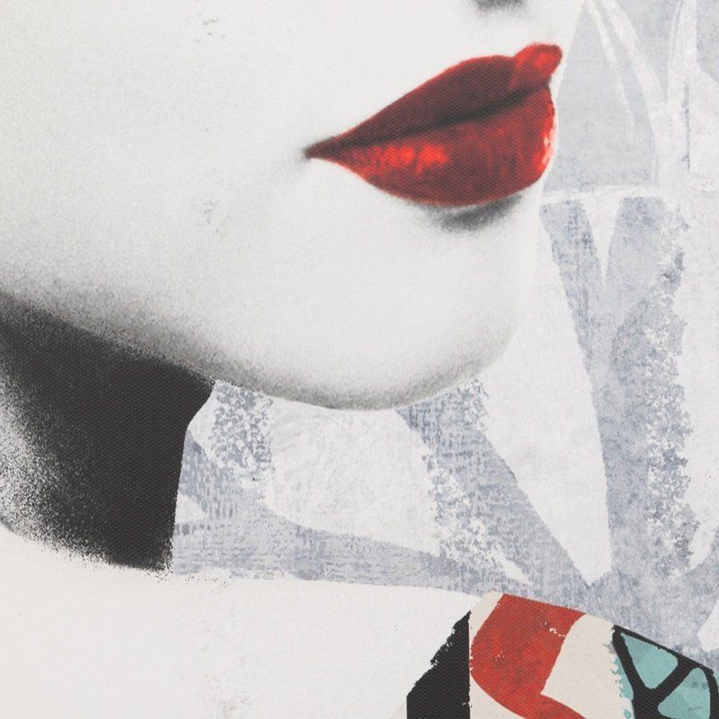 cuadro mujer gafas con foam