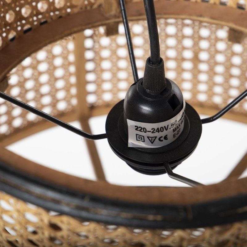 Lámpara de techo ratán