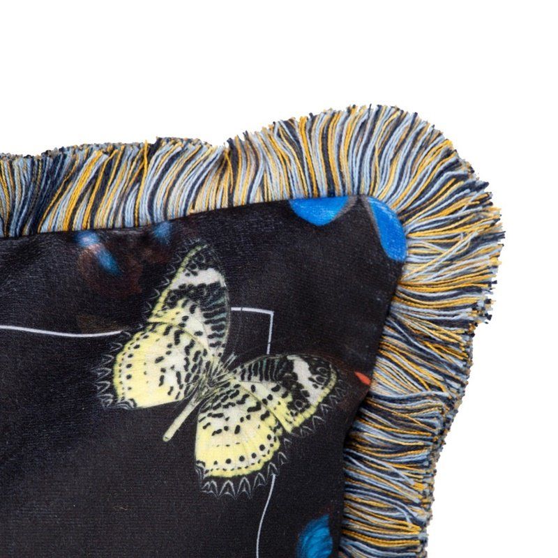 Cojín terciopelo calavera