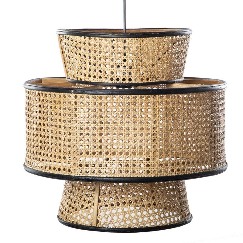 Lámpara de techo ratán