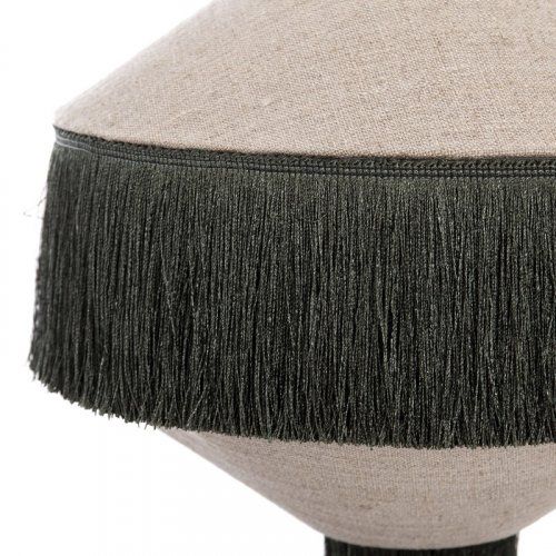 lámpara sobremesa flecos