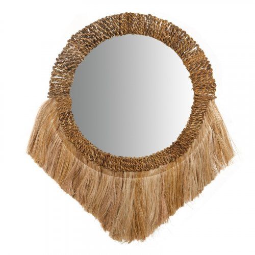 espejo fibras naturales
