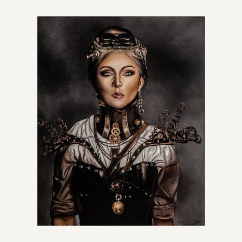 lienzo tonos marrones